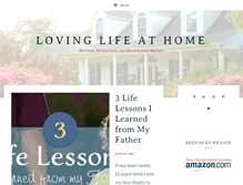 Tablet Screenshot of lovinglifeathome.com
